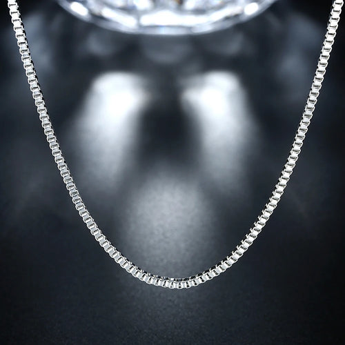 Box Silver Necklace 2mm