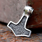 2024 New Fashion Viking Thor's Hammer Pendant Raven Pendant For Men 316L Stainless Steel Jewelry Gift