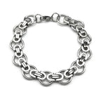 Hiphop Byzantine Round Link Chain Necklace for Women Men Gold Color Stainless Steel Male Thick Chains Jewelry collar