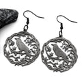 Gothic Raven Stainless Steel Pendant Necklace