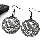 Gothic Raven Stainless Steel Pendant Necklace