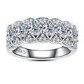 Iced Out Eternity Ring — 925 Silver