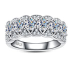 Iced Out Eternity Ring — 925 Silver