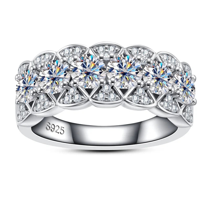 Iced Out Eternity Ring — 925 Silver