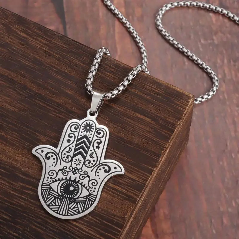 Anubis Stainless Steel Pendant Necklace