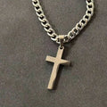 925 Sterling Silver Cross Necklace for Men Women 5mm Stainless Steel  Durable Cuban Crucifix Pendant Necklace Jewelry