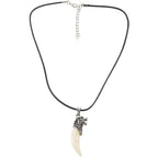 Wolf Tooth Fang Pendant Necklace for Men — Bold Statement
