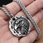 Eagle Steel Pendant Vintage Head 316L American