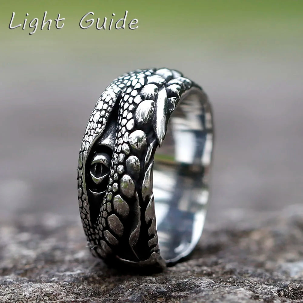 Crocodile Animal Ring — Stainless Steel