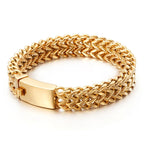12/18/30mm Wide Mesh Chain Stainless Steel Bracelet for Men Shiny Rock Cool Boy Wristband Heavy Metal Jewelry Gift