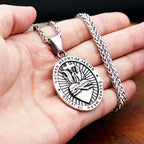 Men's Heart of Jesus Pendant Necklace For Men Women 316L Stainless Steel Religious Cross Amulet Jewelry Gifts Fashion