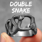 Gothic Snake Animal Ring — Stainless Steel
