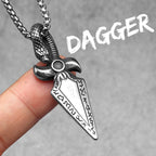 Snake Dagger Pendant — Stainless Steel