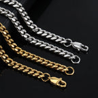 Stainless Steel Cuban Bracelet Miami 6/8MM