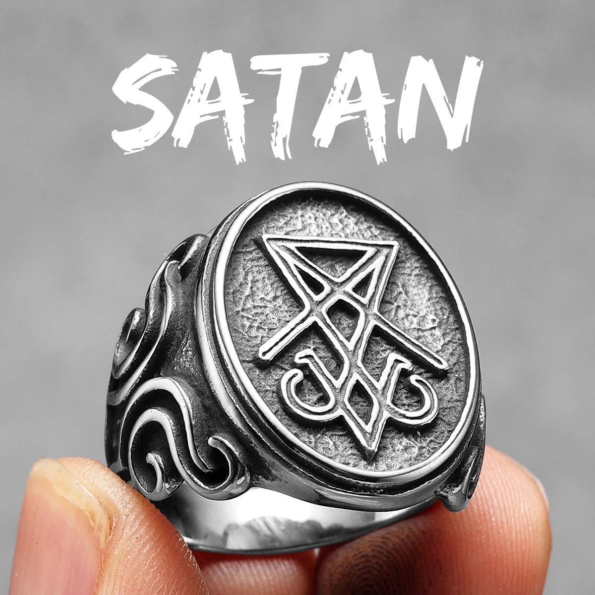 Lucifer Ring — Stainless Steel
