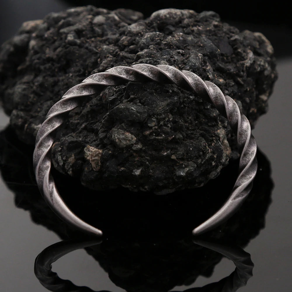 Steel Bracelet Vintage 316L Twist Punk Party