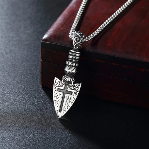Cross Steel Pendant European American Individuality