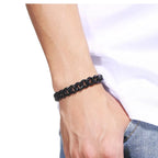 Fashion Stainless Steel Men Curb Cuban Chain Bracelet Women Bracelet on Hand for Couple Unisex Wrist Hand Jewelry