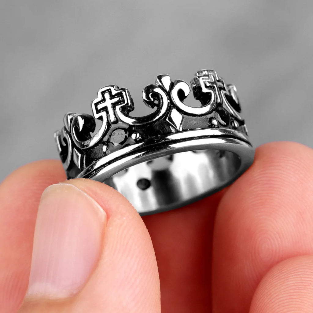 Crown Ring — Stainless Steel