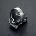 Hip hop Death Skull Biker Ring Stainless Steel Jewelry High Quality Grim Reaper Skull Motor Biker Ring Mens Ring
