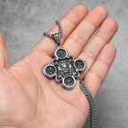 Cross Jesus Pendant Necklace — Stainless Steel