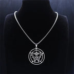 Demon Silver Pendant Seal Orias Women/men Satan