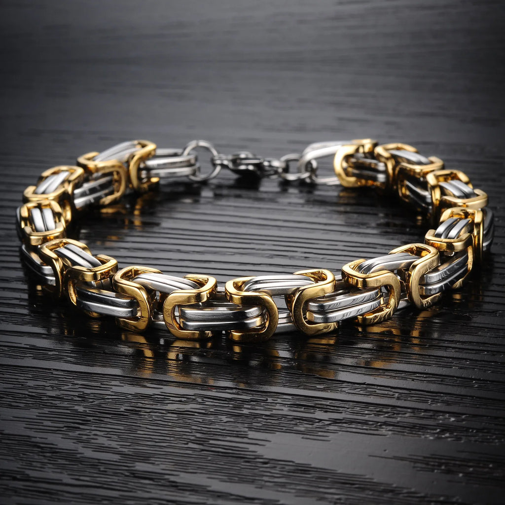 Motorcycle Steel Bracelet 8MM Biker Tough