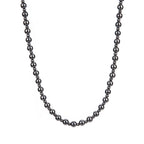 Magnetic Hematite Round Bead Necklace — 8mm & 4mm Beads