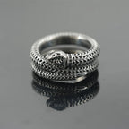 Domineering Snake Head Ring Punk Animal Vintage — Stainless Steel