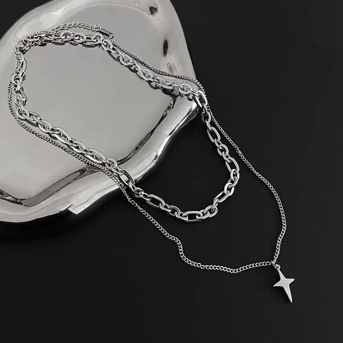 Star Silver Necklace