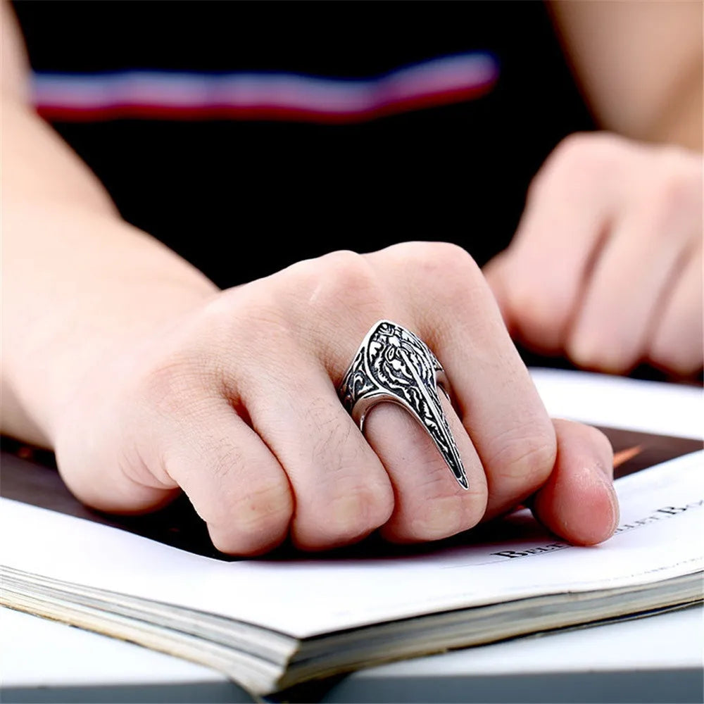 Eagle Steel Ring Retro Beak