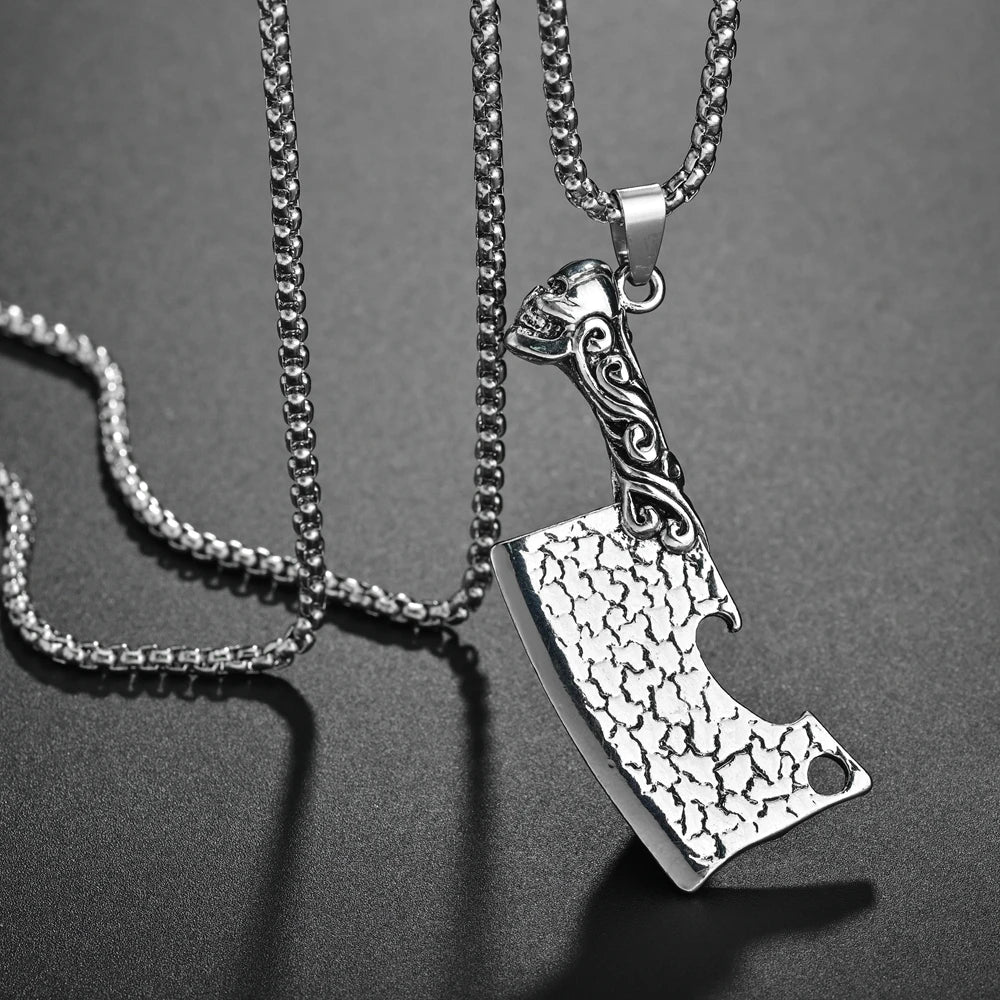 Punk Bull Buffalo Skull Pendant Necklace For Cool Men Women Stainless Steel Long Chain Necklace Party Gift Hip Hop Jewelry