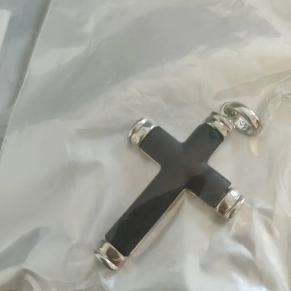 Prayer Hand Cross Stainless Steel Pendant Necklace