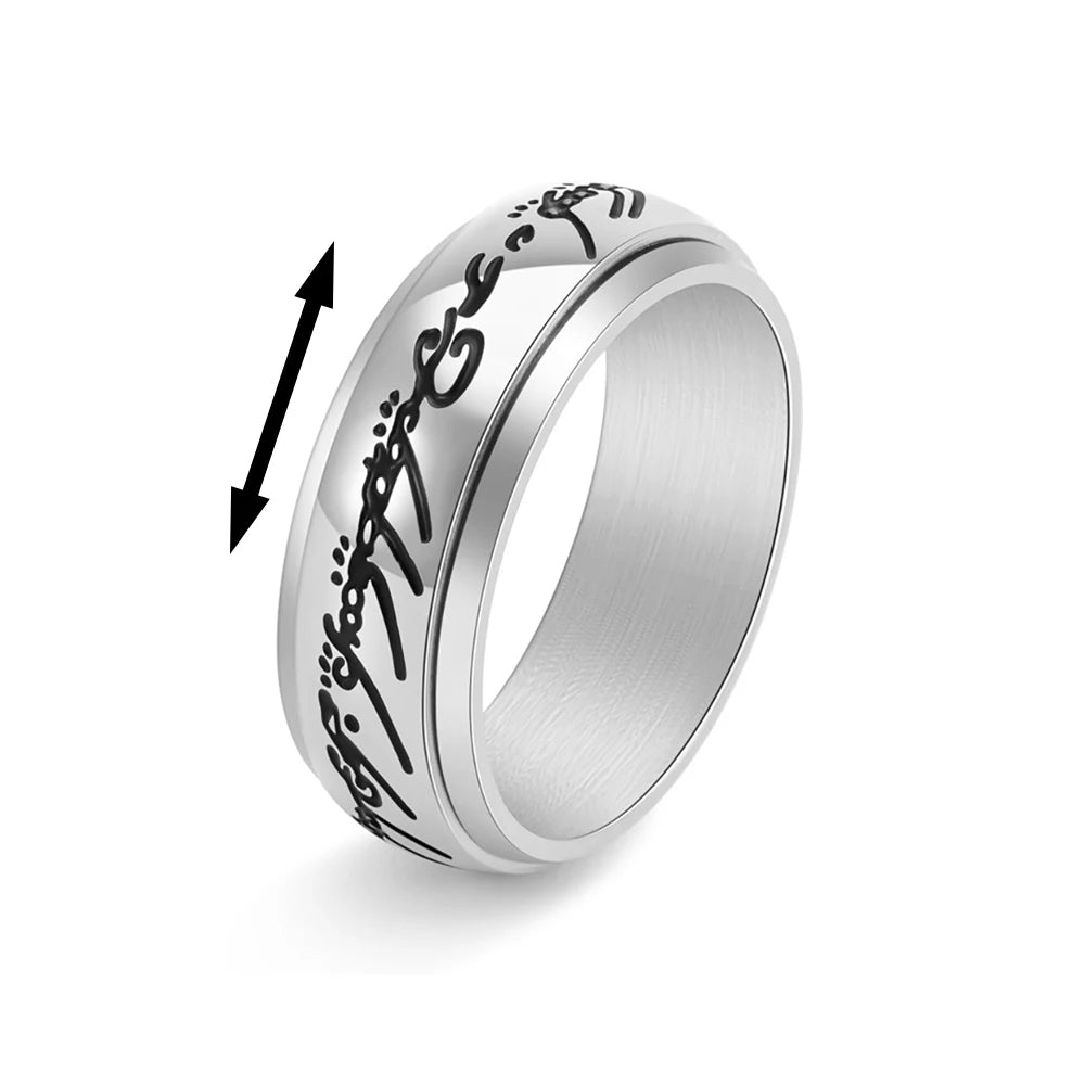 Vintage Stainless Steel Knights Templar Rings For Men Women Hip Hop Biker Cross Warriors Red Shield Ring Amulet Jewelry
