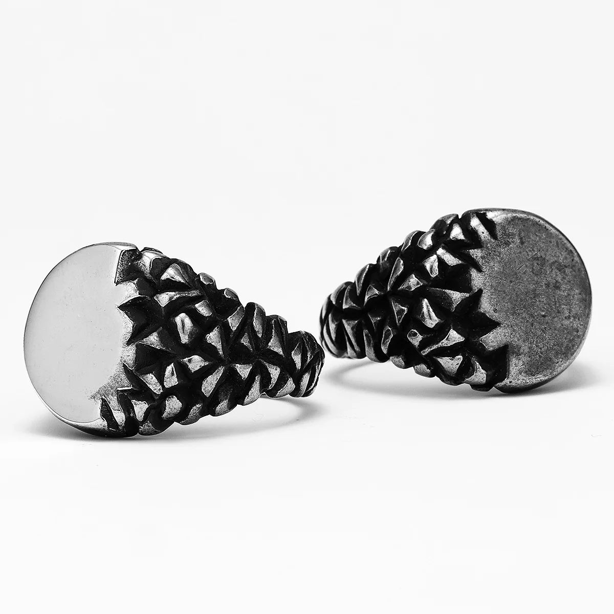 Gravel Texture Ring — Stainless Steel