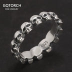 Skull Ring — 925 Silver Punk Couple
