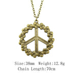 New Fashion Peace Symbol Pendants Necklace Jewelry Gift Peace Sign Peace Dove Necklace For Women