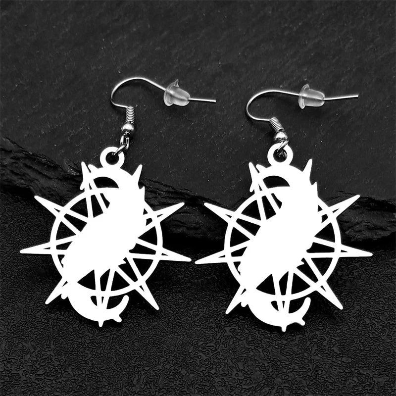 Star Baphomet Steel Pendant Vintage Inverted Pentacle