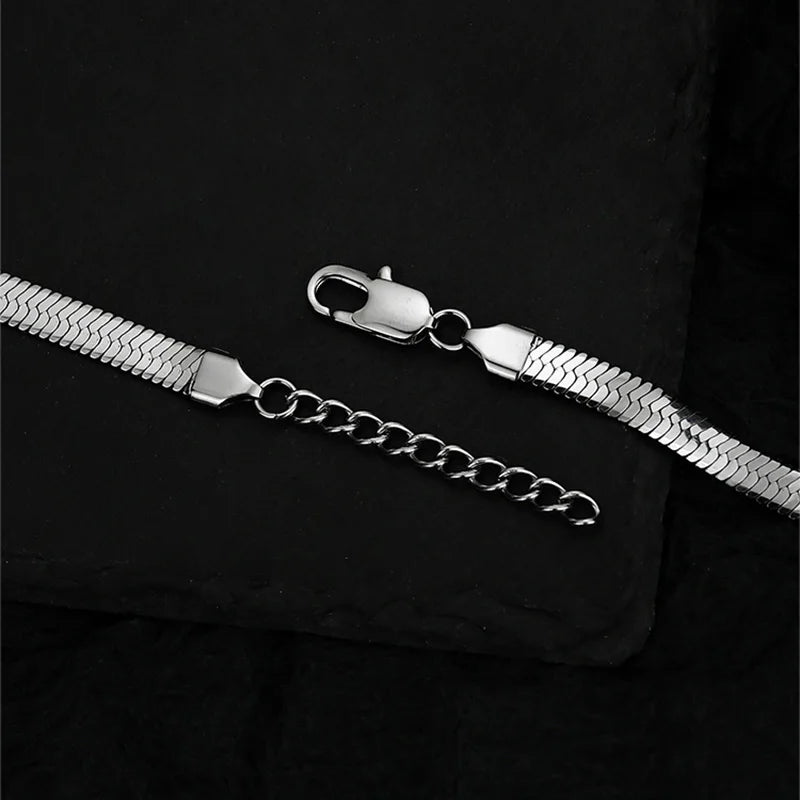 Stainless Steel Snake Bracelet Blade Chain