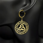 Celtic Knot Steel Pendant Viking Rune Triquetra