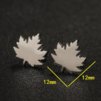 Stainless Steel Necklace For Women Man Maple Leaf Choker Pendant Chain Necklaces Engagement Jewelry korean Fashion NEW
