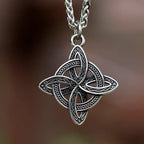 NEW Viking Witch Celtic Knot Triangle Pendant Necklace 316L Stainless Steel Men Chain Odin Gothic Amulet Jewelry Party