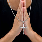 Catholic Cross Pendant Necklace — Stainless Steel