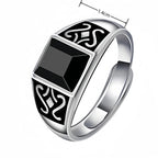 New 925 Silver Vintage Men Ring Classics for Man Women Sterling-Silver Wedding Simple Jewelry Engagement Gift Fashion