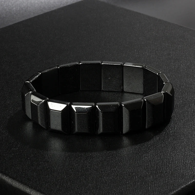 Fashion Wave Hematite Magnetic Bracelet Men Original Beaded Hematite Energy Bracelets for Women Positive Energy Jewelry