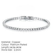 Iced Out Zirconia Tennis Bracelet 2.5mm — Gold