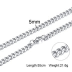 Vnox Dropshipping Mens Cross Necklaces Stainless Steel Layered Plain Cross Pendant Rope Box Chain Necklace Prayer Jesus Collar