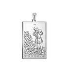 Dawapara Pentacles Tarot Card Pendant for Necklace Stainless Steel Golden Black Jewelry Accessories Charms Pendants