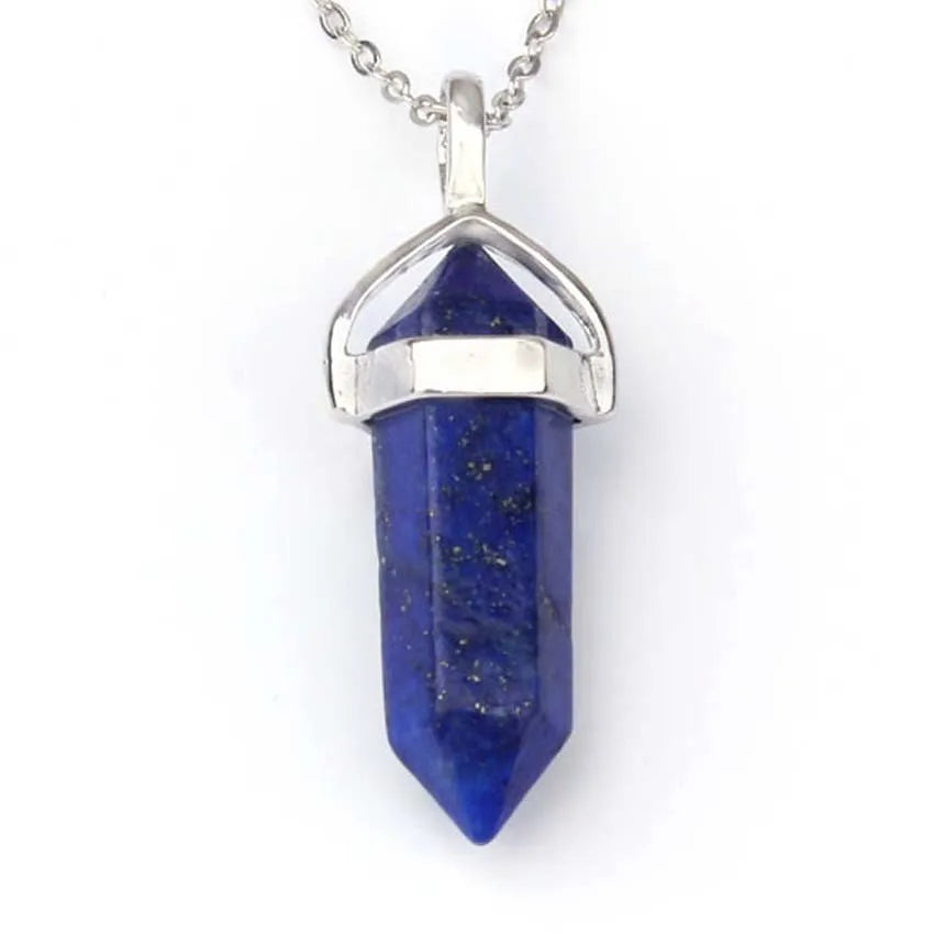 Amethyst Crystal Pendant Necklace