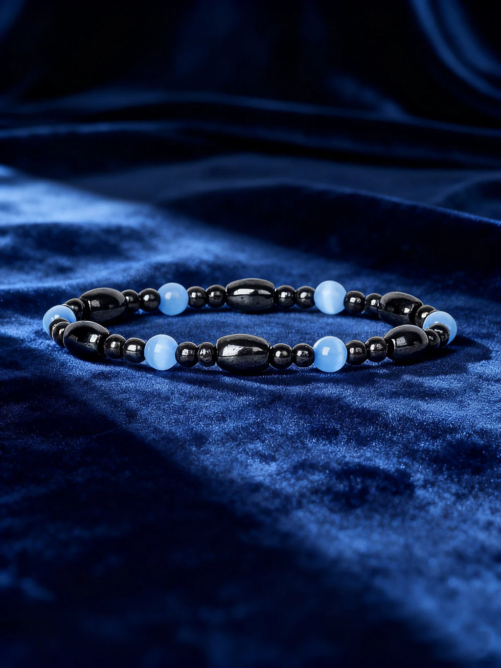 Hematite Stone Bracelet Handmade Woven with Gold color Spacers Cylinder Beads Leather for Energy Protection Reiki Charm Jewelry